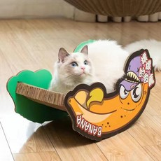 JINYOUQIAN 쭝쯔 바나나 고양이 발톱깍이 입식 삼각형 안정 고양이 스크래쳐 대형 원형