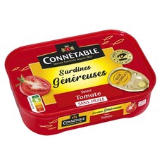 CONNETABLE 토마토 정어리 통조림, 10개, 140g