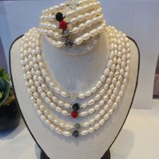 담수진주목걸이팔찌셋트