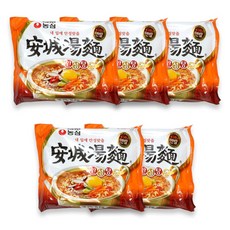 농심 안성탕면 125g, 5개