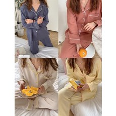 홈웨어수면무지순면