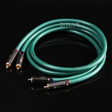 DIYLIVE 단결정 구리 신호 케이블 하이파이 듀얼 로터스 오디오 수 RCA 라인 캐논 분산 라인, Finished signal wire, 0.5m, 1개