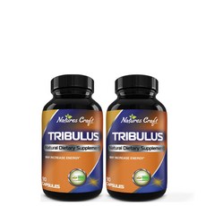 미국 Natures Craft Tribulus 트리뷸러스 1300mg 90캡슐 x 2통, 90정, 2개