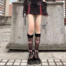 망사리본반스타킹
