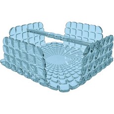 guzzini Paper Napkin Sea Blue 20x20xh7 3cm Table Holder TIFFANY 19870081, 1개