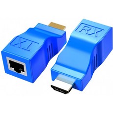 HDMI ~ RJ45 네트워크 HDMI 리피터 2개의 PCS HDMI Extender Transmitter 및 수신기 네트워크 RJ45 Cat 5e / 내장 Thunder Pr, 단일옵션