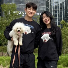 강아지 맨투맨 제작 고양이 티셔츠 반려동물 반려견 반려묘 커스텀 프린팅, 1개, 주문 후 모든 옵션은