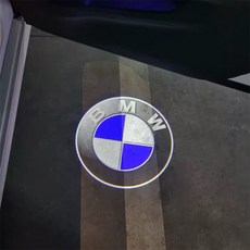 그린텍 (무변색) BMW G30 F10 G01 G02 G07 G20 G12 X1 X3 X4 X5 X6 미니쿠퍼 전용 글라스 도어램프 도어라이트, 1세트, B타입(BMW 3D로고)-일체형렌즈