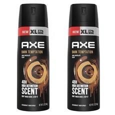 AXE 다크 템프테이션 데오드란트 스프레이 다크초콜릿향 144g 2팩