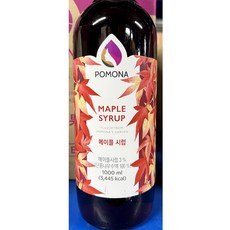 포모나 메이플시럽 1l x6업소용 식자재 식당용 단체 급식용 식재료 대용량, 6개