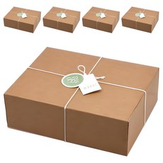 IndiK 包裝盒 大 5入+緩衝材 5入+蠟線+貼紙 2種*5入+文字 2種*5入組, 1組, 牛皮紙(盒)