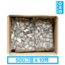 냉동 피바지락 5kg(500gx10팩) 조개 칼국수 바지락술찜 해물