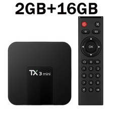 Tx3 미니 TV 2024 안드로이드 7.1 HDR10 HD 4K 3D H.265 H313 와이파이 4G IPTV 스마트 미디어 플레이어 2GB 16GB TV, [01] Eu 플러그, [02] 2G 16G, 1개 - 미니hd미디어플레이어