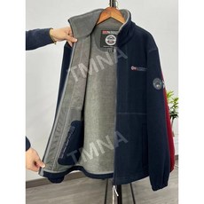 노르웨이 플러스 벨벳 두꺼운 따뜻한 양털 더블 레이어 코튼 두꺼운 재킷 재킷 내한성 스탠드 칼라 멀티 포켓 대형