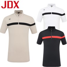 JDX 제이디엑스 23년 여름신상 50% 세일!! 남성 아이스샷 가슴배색 반집업 X1TSUQ2521 - jdx남성골프웨어