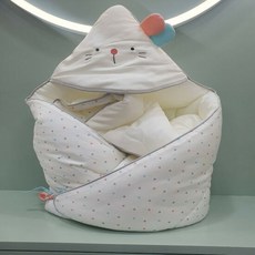 아가방 날데려가모달겉싸보 아이보리 은은한. 파스텔 도트패턴 디자인의 겉싸보입니다