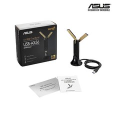 ASUS USB-AX56 USB Wi-Fi 6 무선랜카드, 1개