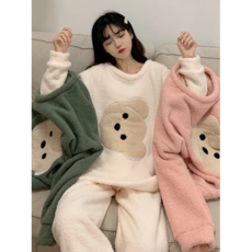 피닉무역 가을 양털 잠옷 극세사 귀요미 캐릭터 캐주얼