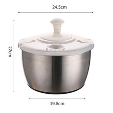 전동 야채탈수기 스텐 대용량 샐러드가게 무선, B. 304 스텐 야채탈수기(5L)