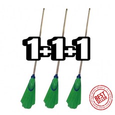 [1+1+1 3개] 국산 도로비 대형 제설 도로 청소 빗자루, 색상, 1개