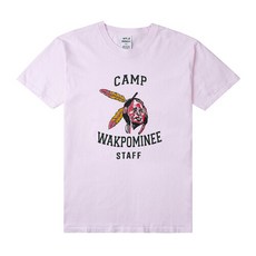 [라벨루쏘] [와일드 동키] 공용 왁포미니 반팔 티셔츠 T WAKPOMINEE DYED LIGHT PINK