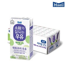[일반배송] 매일유업 소화가 잘되는 우유 저지방 190ml 24개입 멸균 24팩 락토프리 우유, [무료일반배송] 매일우유 저지방 190ml 24개입