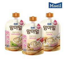 매일유업 매일 맘마밀 12개월 4종 100g 혼합10팩 (표고버섯소고기4+가리비두부3+아스파라거스3), 맘마밀 12개월 4종 100g 혼합 구성 총 10팩, 1개 - 맘마밀12개월