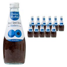 돌체리듬 바질씨드 드링크 블루베리맛, 290ml, 72개
