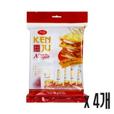 리치 켄주 누가 크림 크래커 수입 과자 아이들 간식, 4개, 186g