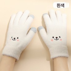 Z3JC 여성 터치 방한 보온 니트 장갑