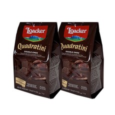 로아커웨하스 콰드라티니 더블초코, 125g, 2개