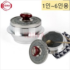 국산 튼튼한 곱돌솥 1-6인용 천연석 통주물 돌솥, 단일, 6인, 1개