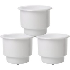 아마린 보트카 마린 Rv용 배수구가 있는 플라스틱 컵 음료 캔 홀더에 10Pcs 함몰 드롭 흰색, 3