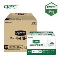 디펜드 속 기저귀 일자형 그린 30매x6팩 성인 기저귀, 5월의장미 1