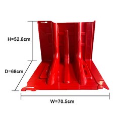 침수방지 차단막 차수판 물막이판 너비 70.5cm 10개, 70.5x65x52.8cm 빨강 10개