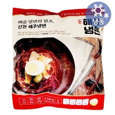 코스트코 신천해주냉면 3120g(6인분) 무료배송/냉동 간편식 식사대용 해주냉면 매운 비빔냉면 면 마법양념 특제소스 육수 동봉 간식 야식, 3.12kg, 1개