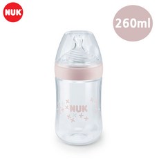 Js media works 누크네이쳐센스 PP 젖병 260ml 핑크 젖병소독기, 단일 젖꼭지 단계