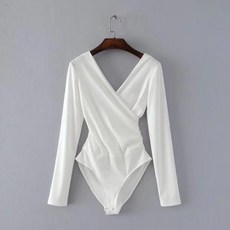 EVSOUMAC Hearts price 여성 블라우스 긴팔 브이넥 섹시 바디수트