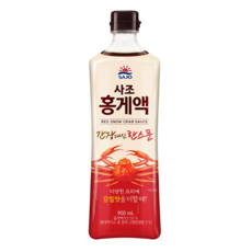 유니크앤몰 간장대신 한스푼!! 사조 홍게액 900ml, 4개