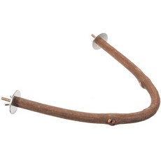 앵무새용품 잉꼬 케이지 퍼치 버드 나무 앵무새 그라인딩 스틱 장난감, 1.As Shown - 21x19cm, 1개