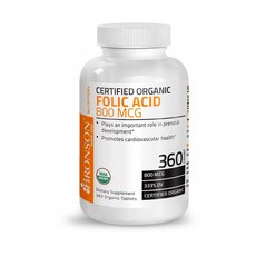 Bronson 브론슨 엽산 Folic Acid (Folate) 800 mcg 360정, 1개