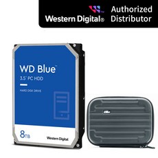 8TB 하드디스크 WD BLUE HDD WD80EAZZ 3.5인치 파우치 패키지, WD80EAZZ + 3.5 파우치 - wd80eazz8tb