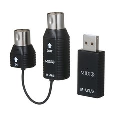 Muslady M-Vave MS1 미니 무선 전송 시스템 MIDI 어댑터 플러그 앤 플레이 인터페이스가있는 장치