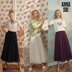 안나수이(ANNA SUI) 로맨티카 쉬폰 아일렛 와이드 팬츠 1종 - 안나수이블라우스