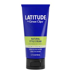 GREAT CLIPS LATITUDE Natural Style Cream Hair Gel for Men Low Hold + Low Shine 5oz, 1개