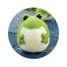 개구리양모인형