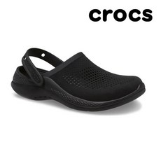  크록스 라이트라이드 360 클로그 슬리퍼 샌들 블랙 206708-060 
