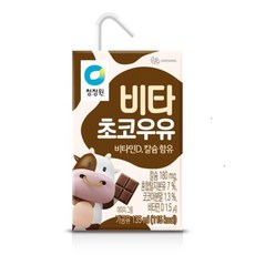 [얌얌마켓] 청정원 비타초코우유 135ml 1BOX, 32개