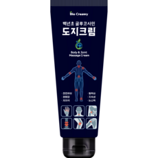 바이오크리미 도지크림 명품 풋크림 관절 바디 마사지크림 선물1위! 최고급만취급 [글루코사민] [백년초] 손목 발목 어깨 등 허리 시원하게 고민해결!, 1개 (단품 단기 행사) 30%OFF