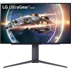 LG 27GS95QE 27인치 울트라기어 OLED 게이밍 모니터 QHD 240Hz 0.03ms 디스플레이HDR 트루 블랙 400 AMD 프리싱크 프리미엄 프로 NVIDIA GS, Black_27 inch, 1개